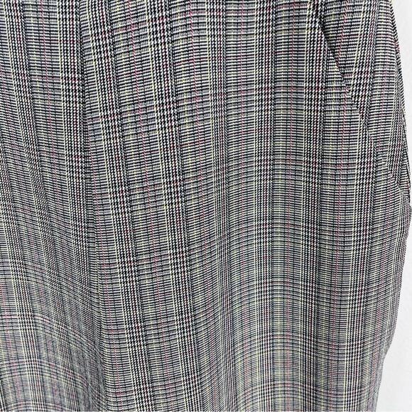 Bebop black white red plaid cropped preppy academia jumpsuit overalls small - Picture 4 of 6